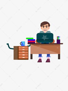 手繪卡通扁平風(fēng)格男孩玩電腦元素素材——千庫(kù)網(wǎng)免費(fèi)下載指南